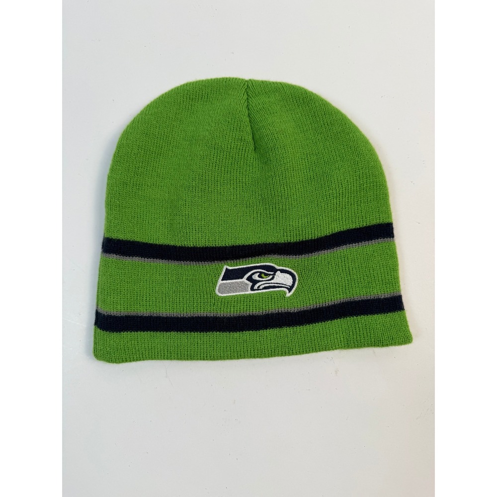 Seattle Seahawks Lime Green Knit Beanie – NFL Fan Gear for Football Season